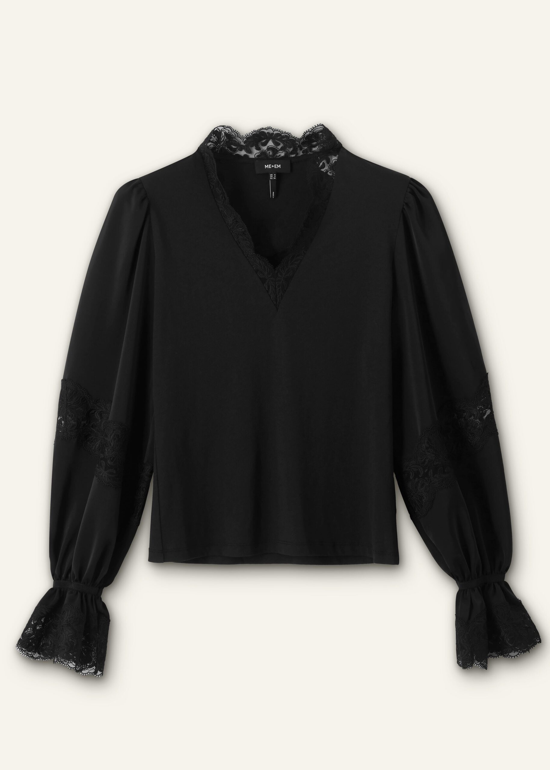 Me and Em Satin Lace Layering Blouse Me and Em dress
