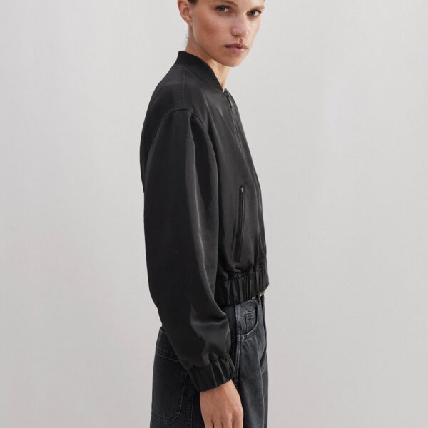 Satin Twill Evening Bomber - Image 6