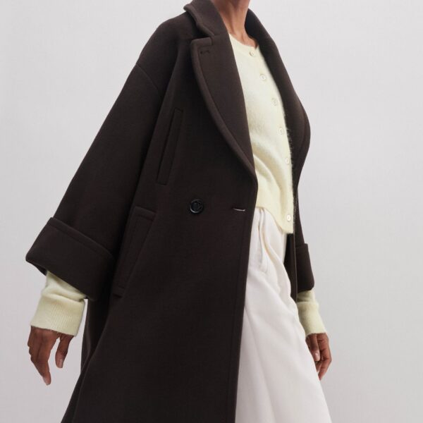 Short Luxe Wool-Blend Everyday Sweater Coat - Image 5