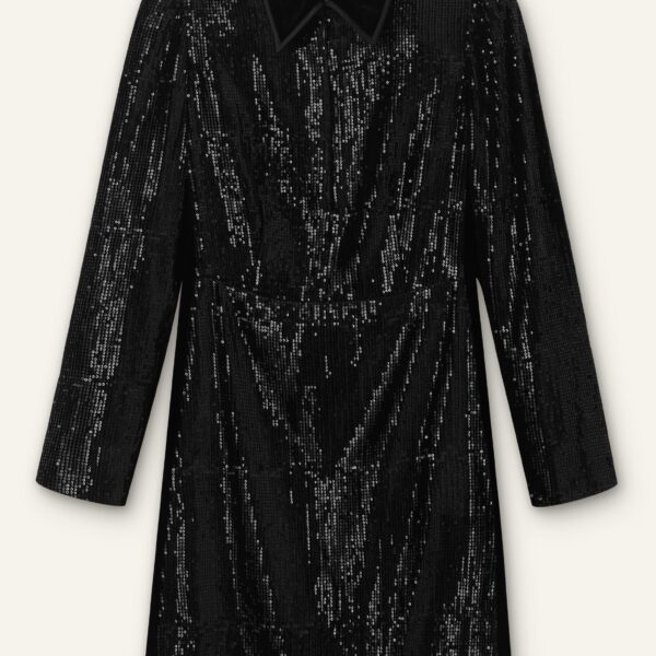 Silk-Blend Sequin Mini Dress - Image 6