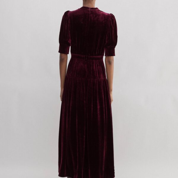 Silk-Blend Velvet Maxi Dress - Image 5