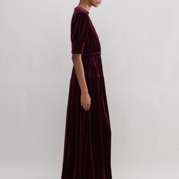 Silk-Blend Velvet Maxi Dress - Image 6