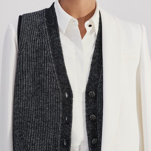 Silk Crop Tux Shirt - Image 6