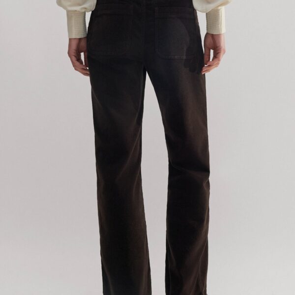 Stretch Velvet Subtle Flare Pant - Image 5