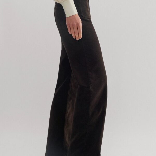 Stretch Velvet Subtle Flare Pant - Image 6