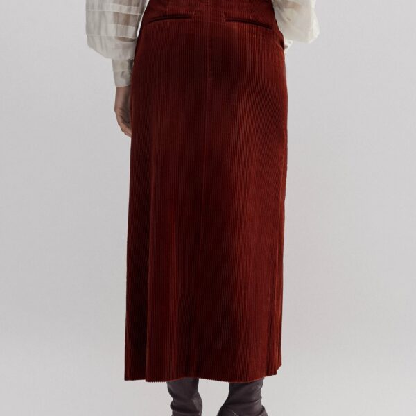 Ultra-Soft Cord Column Maxi Skirt - Image 5