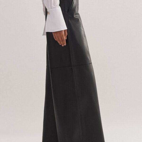 Ultra-Soft Leather Wide-Leg Pant - Image 6