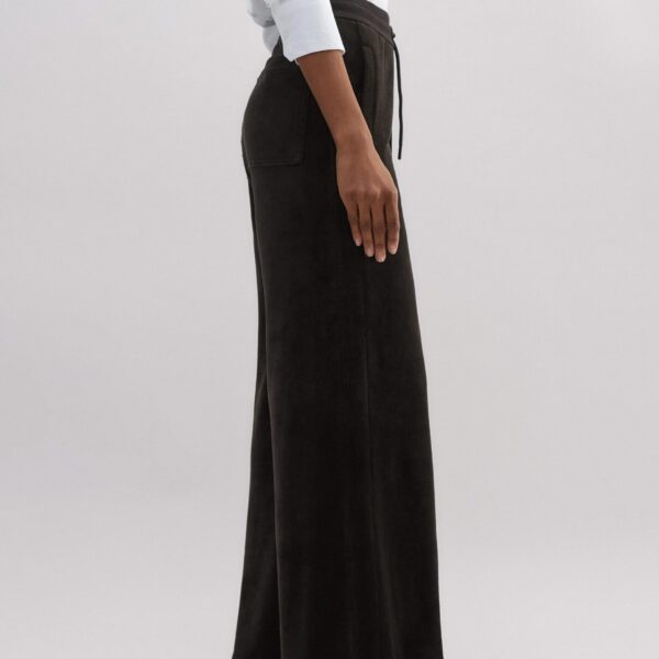 Velour Wide-Leg Track Pant - Image 6