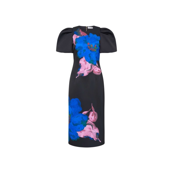 Rebecca Vallance Acid Bloom Midi Dress