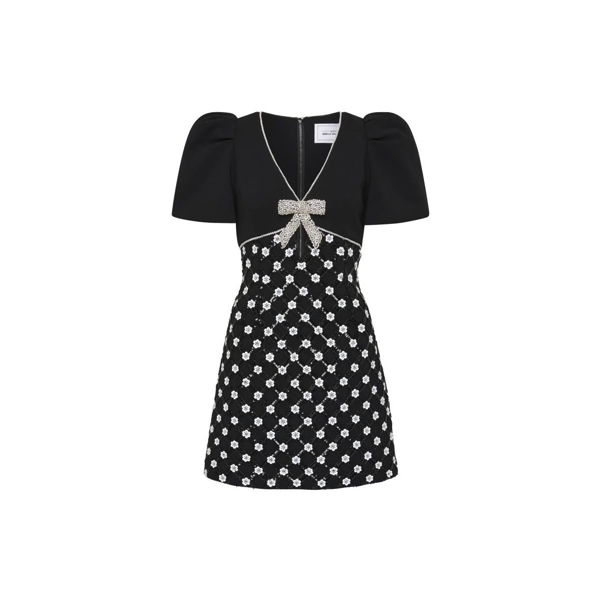 新作【Rebecca Vallance】Alivia embellished crepe minidress Alivia embellished crêpe minidress in black - Rebecca