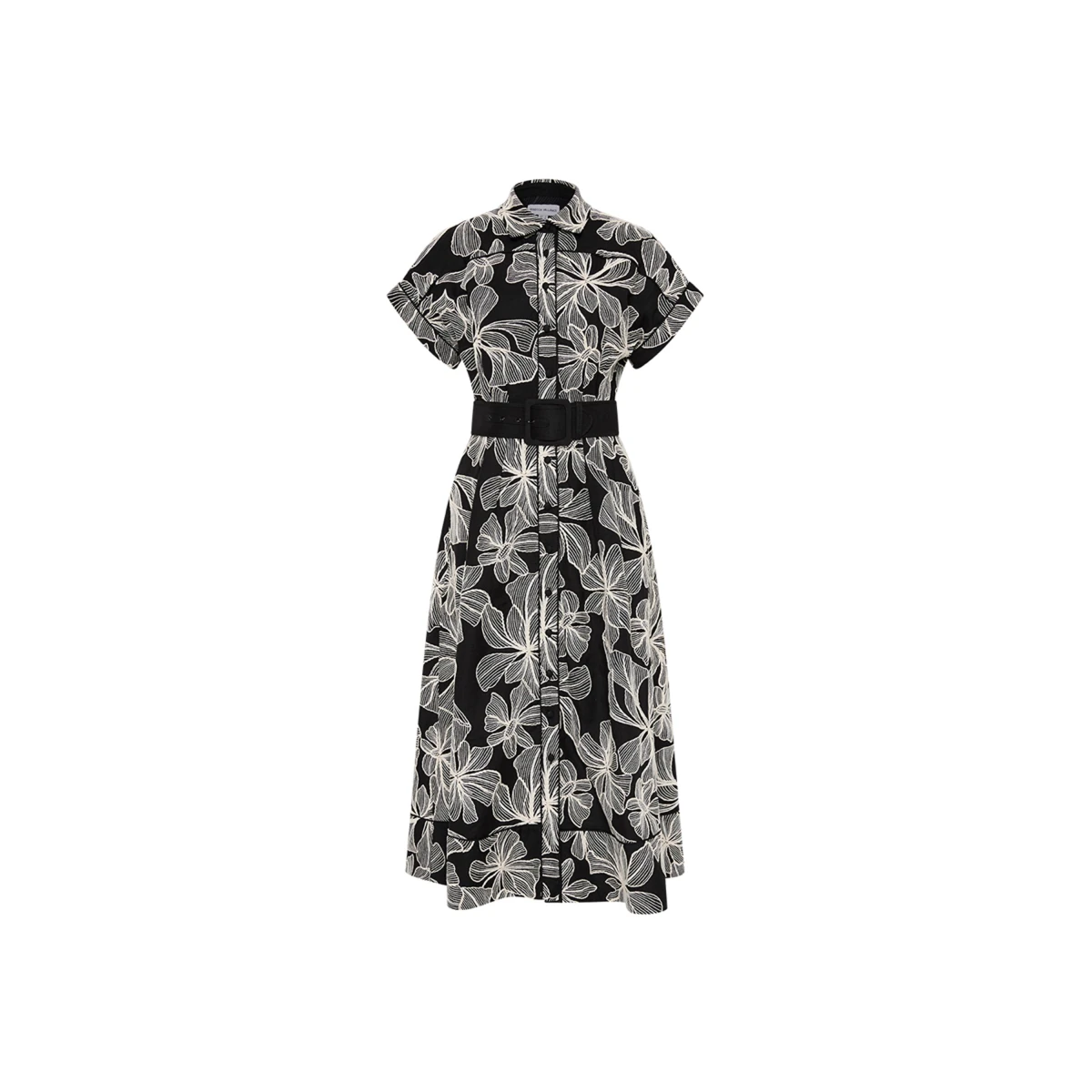 【REBECCA VALLANCE】AMIRA SHORT SLEEVE リネンシャツドレス Rebecca Vallance Black Dresses | Designer Collection | Coveti