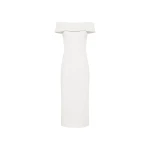 Rebecca Vallance Amore Off Shoulder Midi Ivory