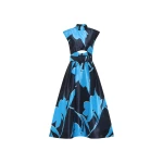 Rebecca Vallance Azzurra Cut Out Midi Dress