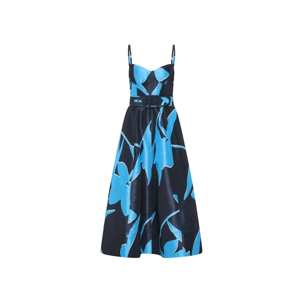 Rebecca Vallance Azzurra Strap Midi Dress