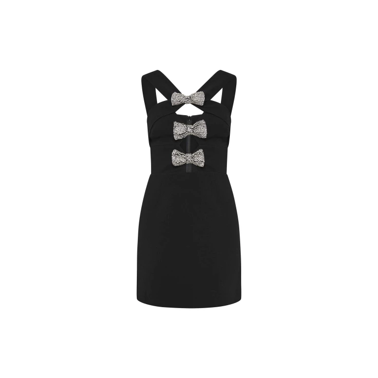 Rebecca Vallance Eliana Bow Mini Dress