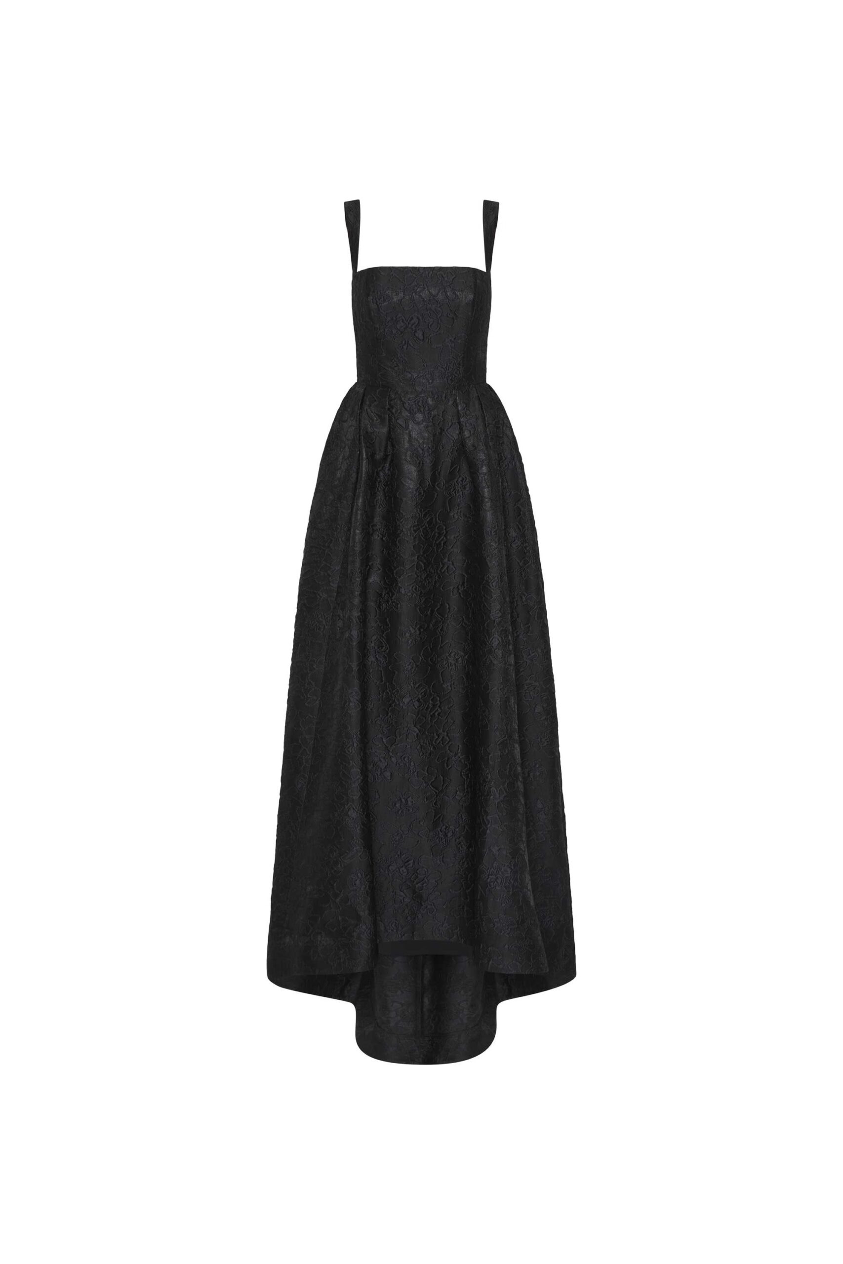 【REBECCA VALLANCE】ESTHER SHORT SLEEVE GOWN ロングドレス Rebecca Vallance Black Dresses | Designer Collection | Coveti