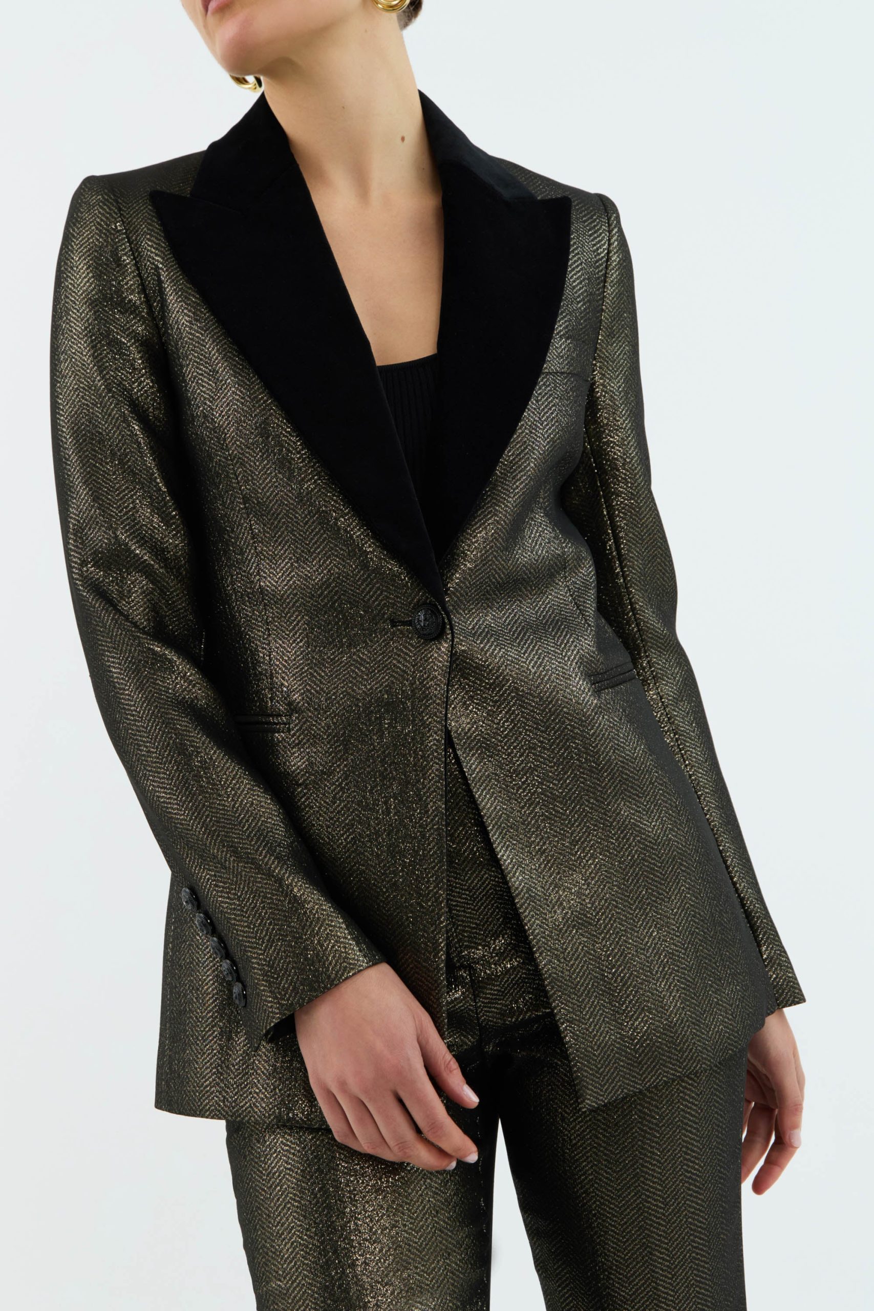 【REBECCA VALLANCE】KINGSLEY BLAZER ゴールドブレザー Rebecca-Vallance-Kingsley-