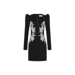 Rebecca Vallance Monroe Long Sleeve Mini Dress