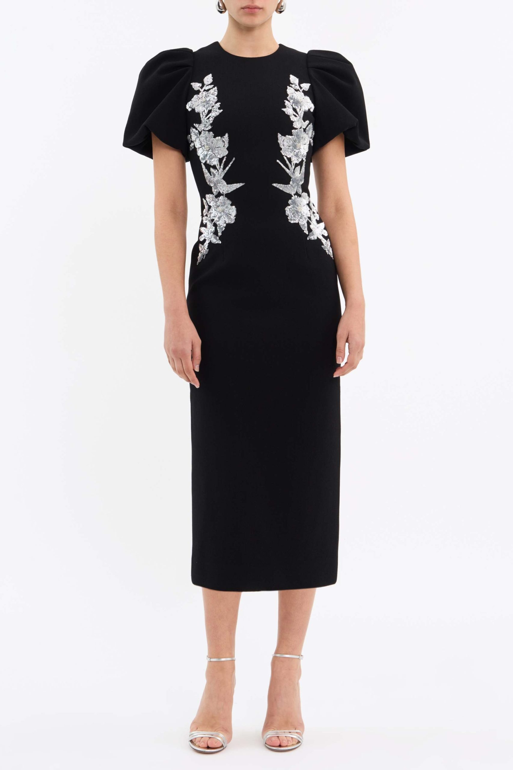 新作【Rebecca Vallance】Monroe puff-sleeve midi dress Monroe Midi Dress – Rebecca Vallance