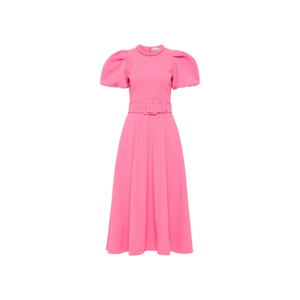 Rebecca Vallance Rosita Puff Sleeve Midi Dress