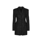 Boucle Blazer Dress Black