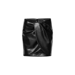 Draped Mini Skirt Black