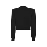 Firm Knit Cardigan Black