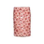 Flower Sequins Skirt Pink