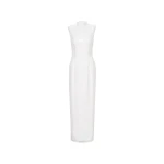 Sequin Maxi Dress White