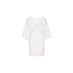 Wide Sleeve Dress White