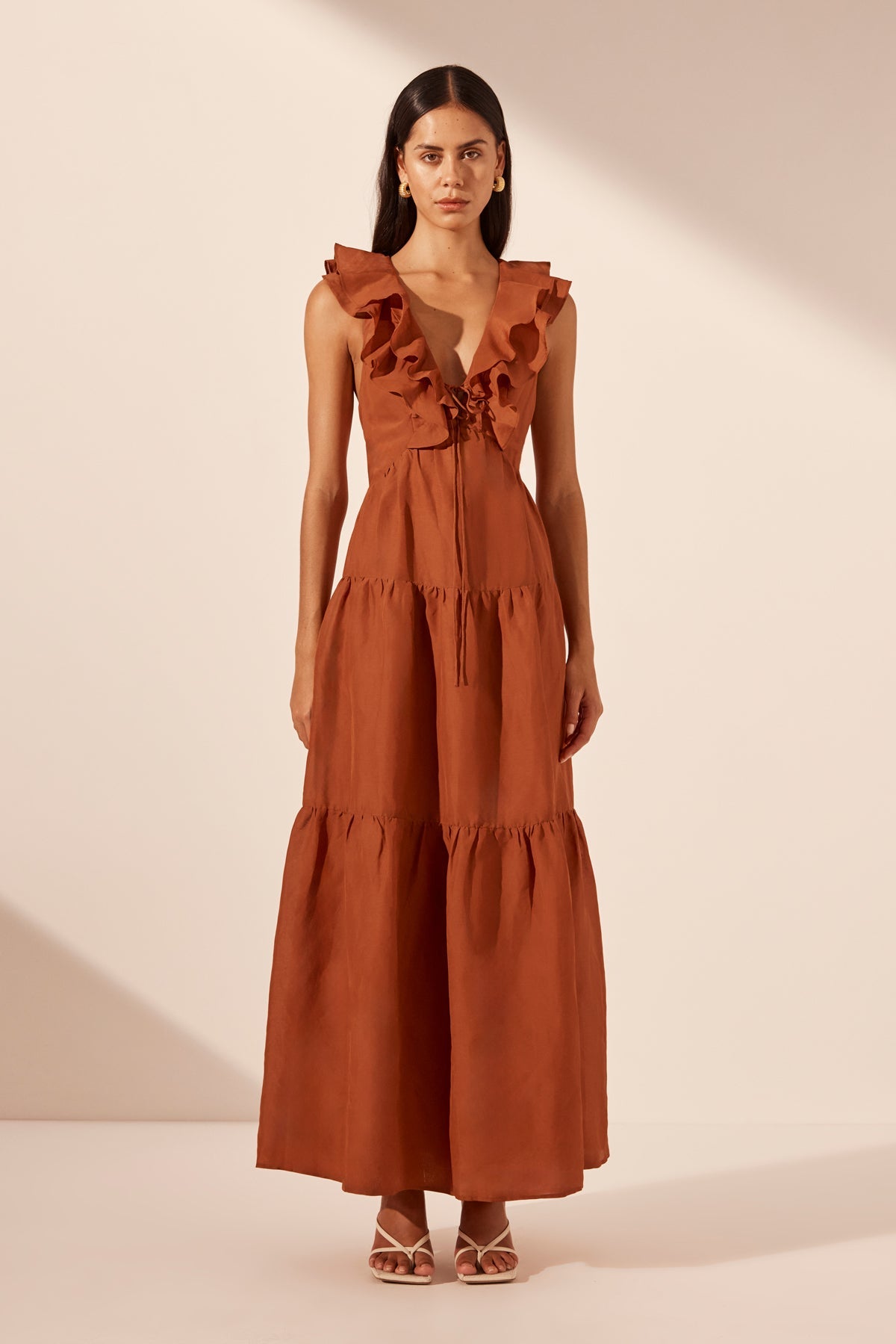 brown purple dress Shona Joy main image 1