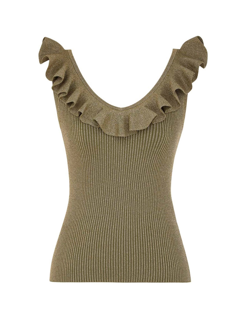 Zimmermann Wylie Frill V-Neck Top