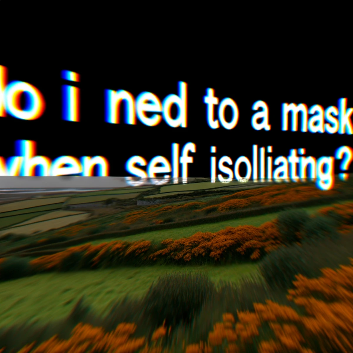 do i need to wear a mask when self isolating