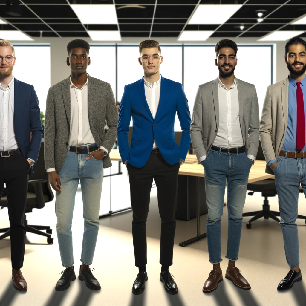 how to dress business casual men