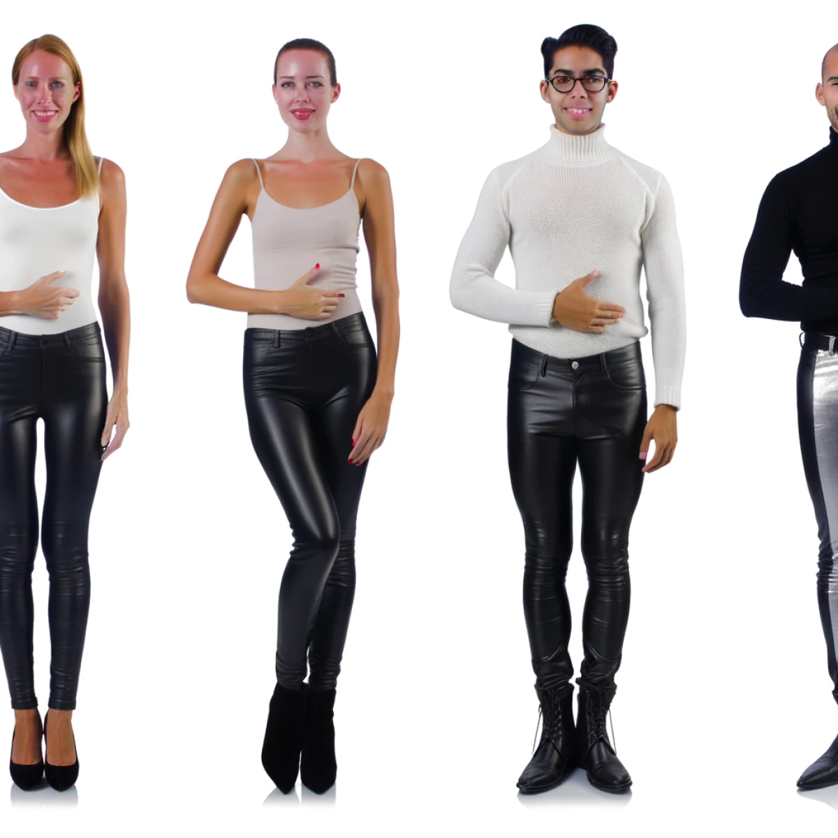 how to wear leather leggings