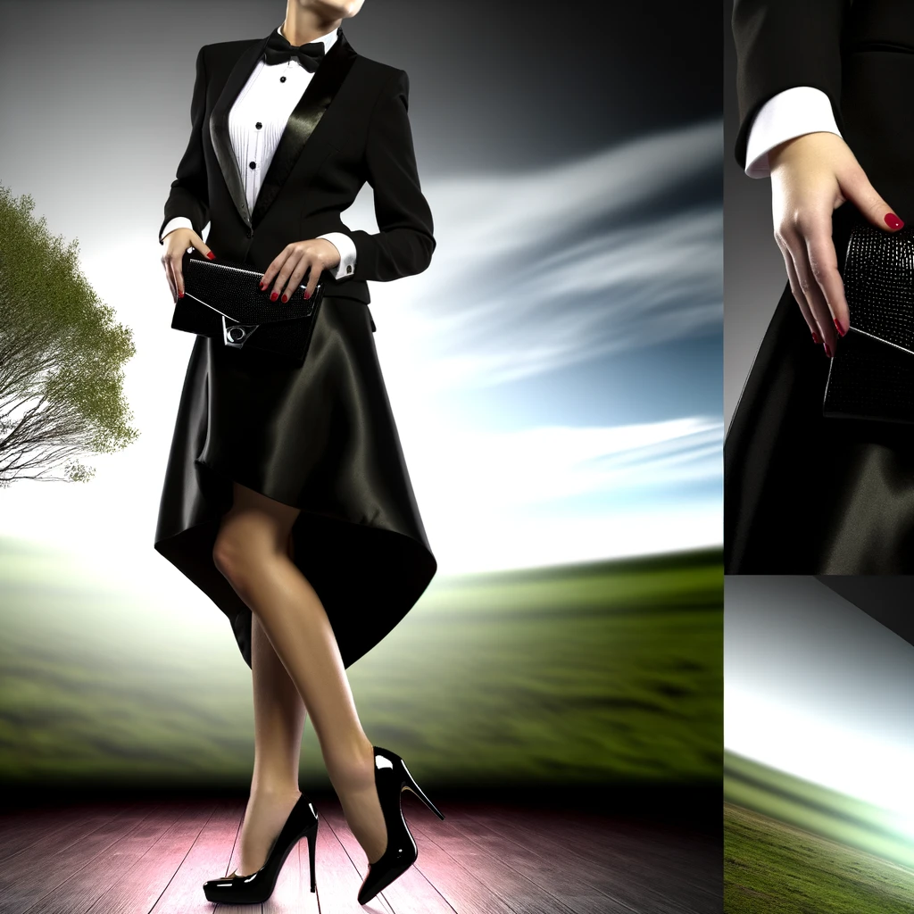 what is black tie attire for a woman