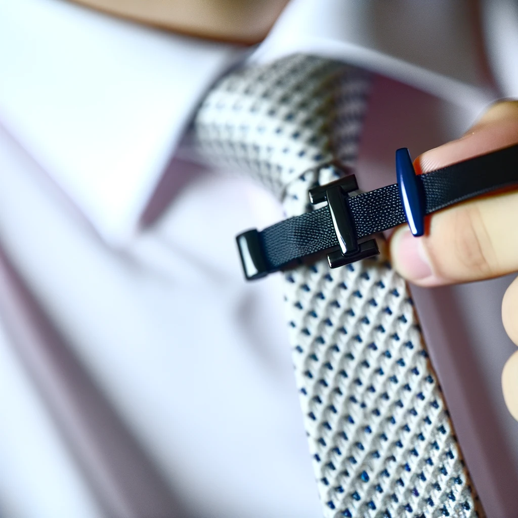 where to put tie clip