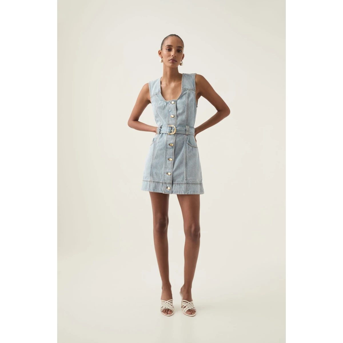 Aura Denim Mini Dress