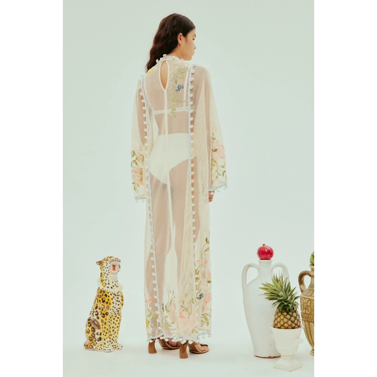 Alemais Bijou Embroidered Gown