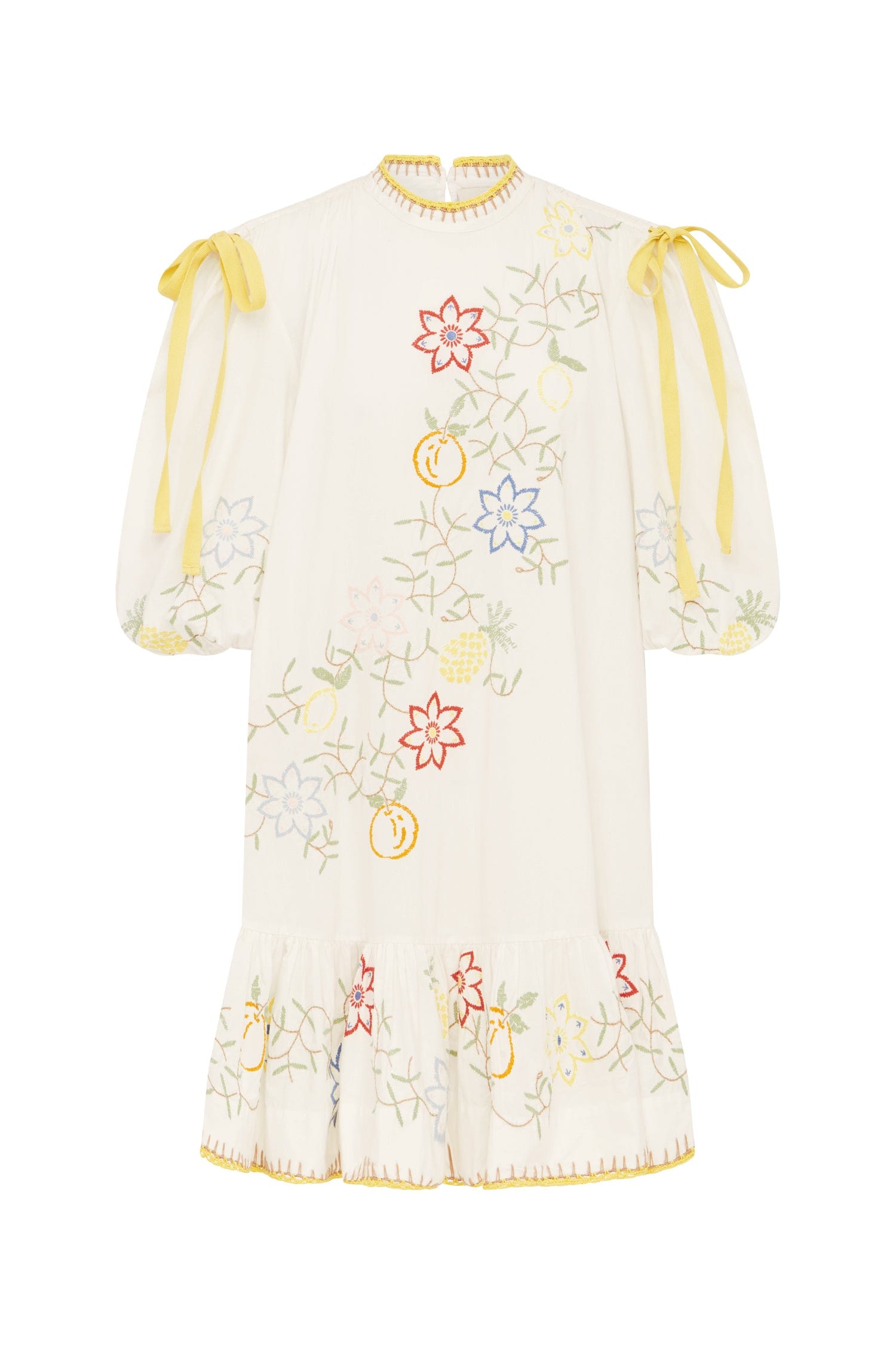 Alemais Olivia Embroidered Mini Dress