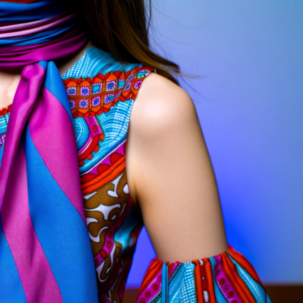 how to wear 70s scarf