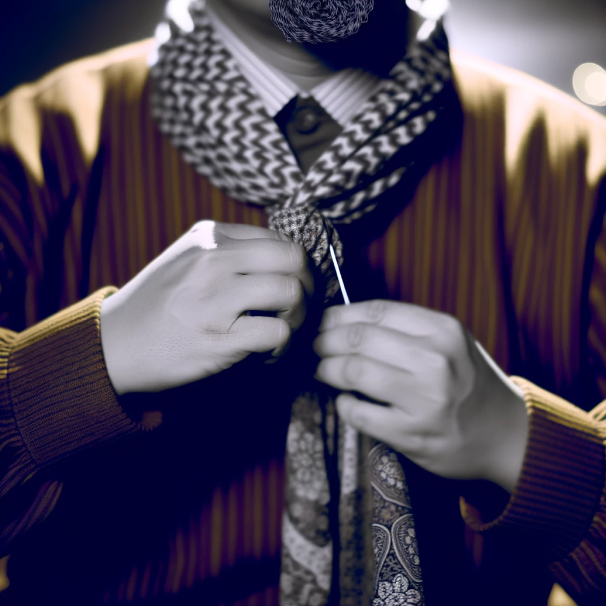 how to wear and tie a scarf