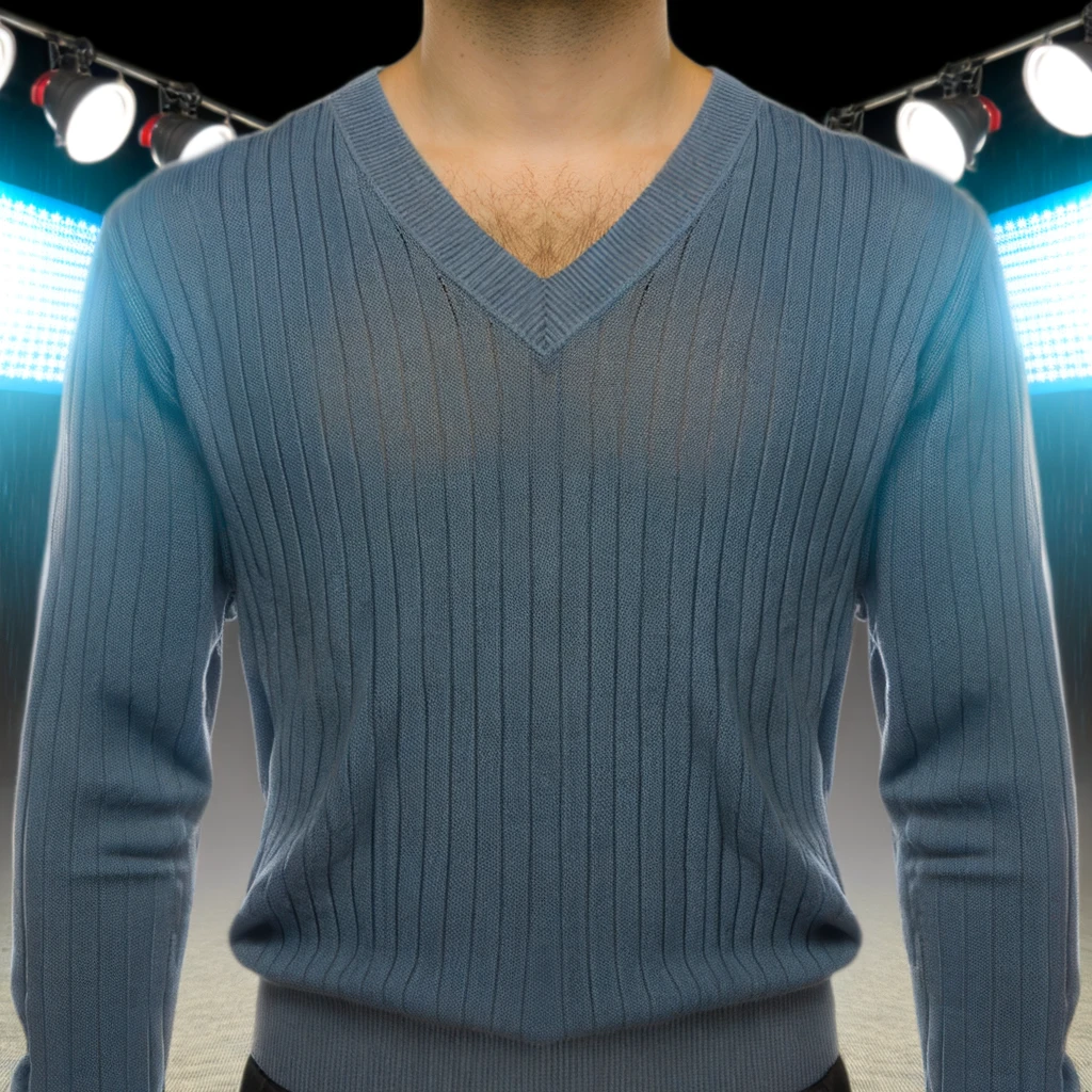 how to wear v neck sweater