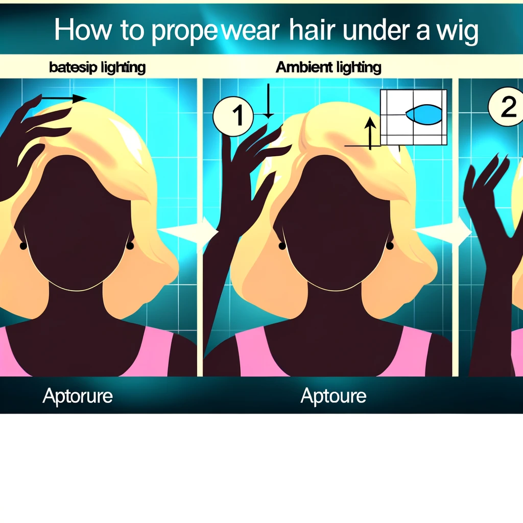 how to wear your hair under a wig