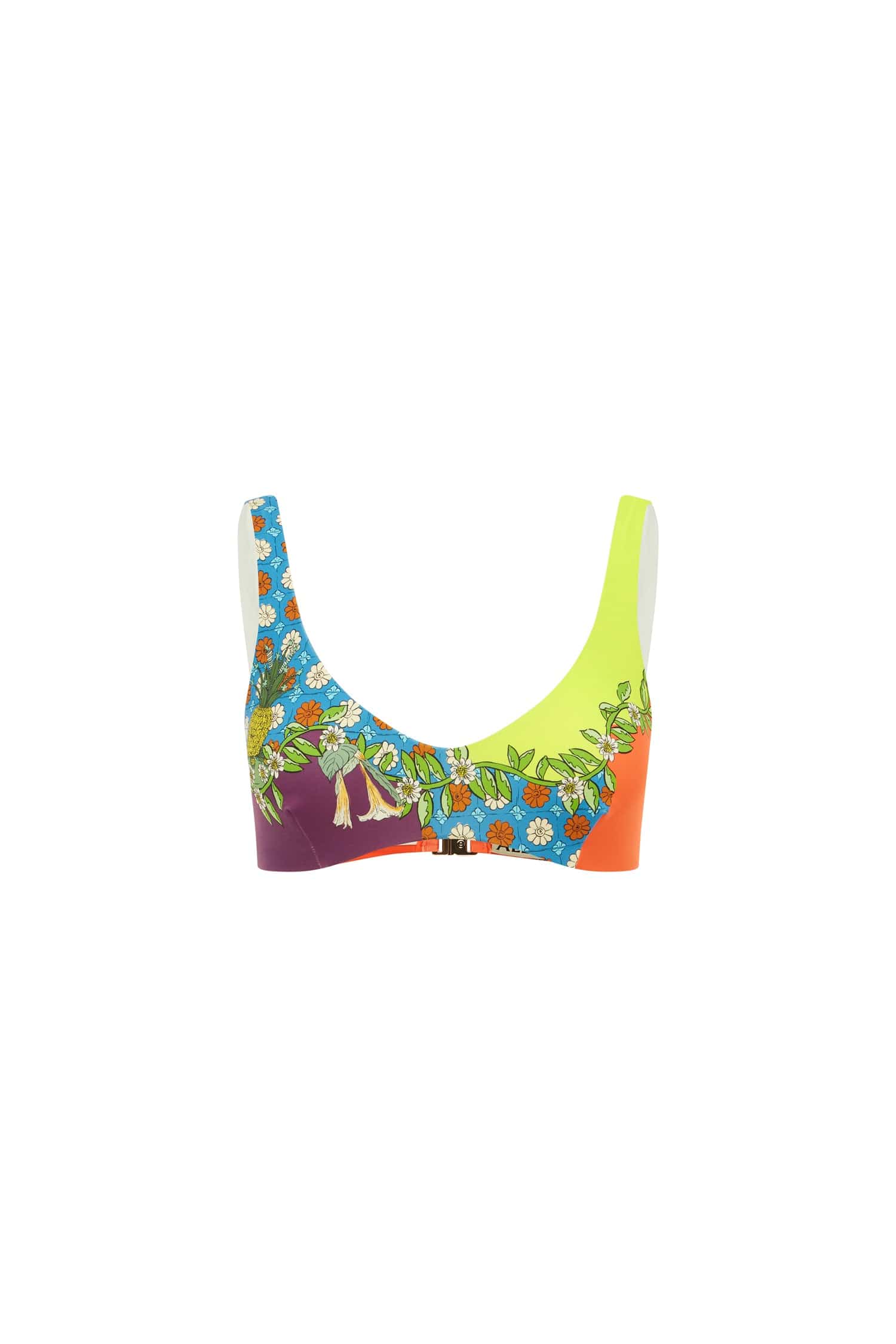 Alemais Tiger Scoop Neck Top