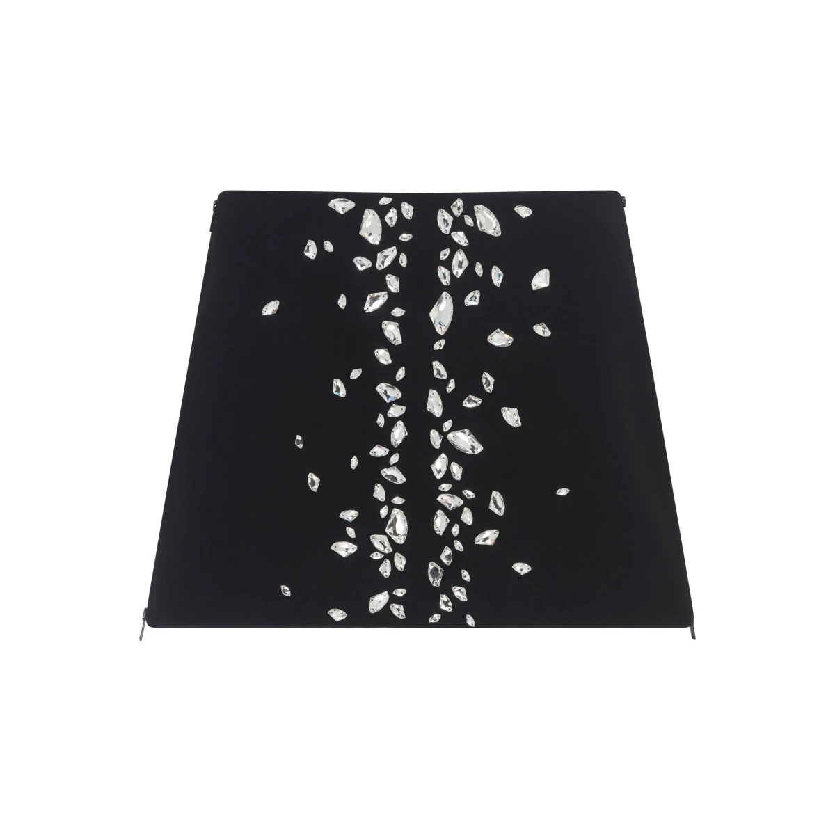 David Koma Speckled Crystal Embroidery Mini Skirt