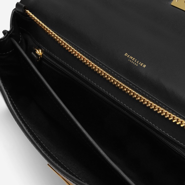 大人気♪♪【DEMELLIER】The Paris Clutch クラッチバッグ The Paris Clutch | Black Smooth | DeMellier