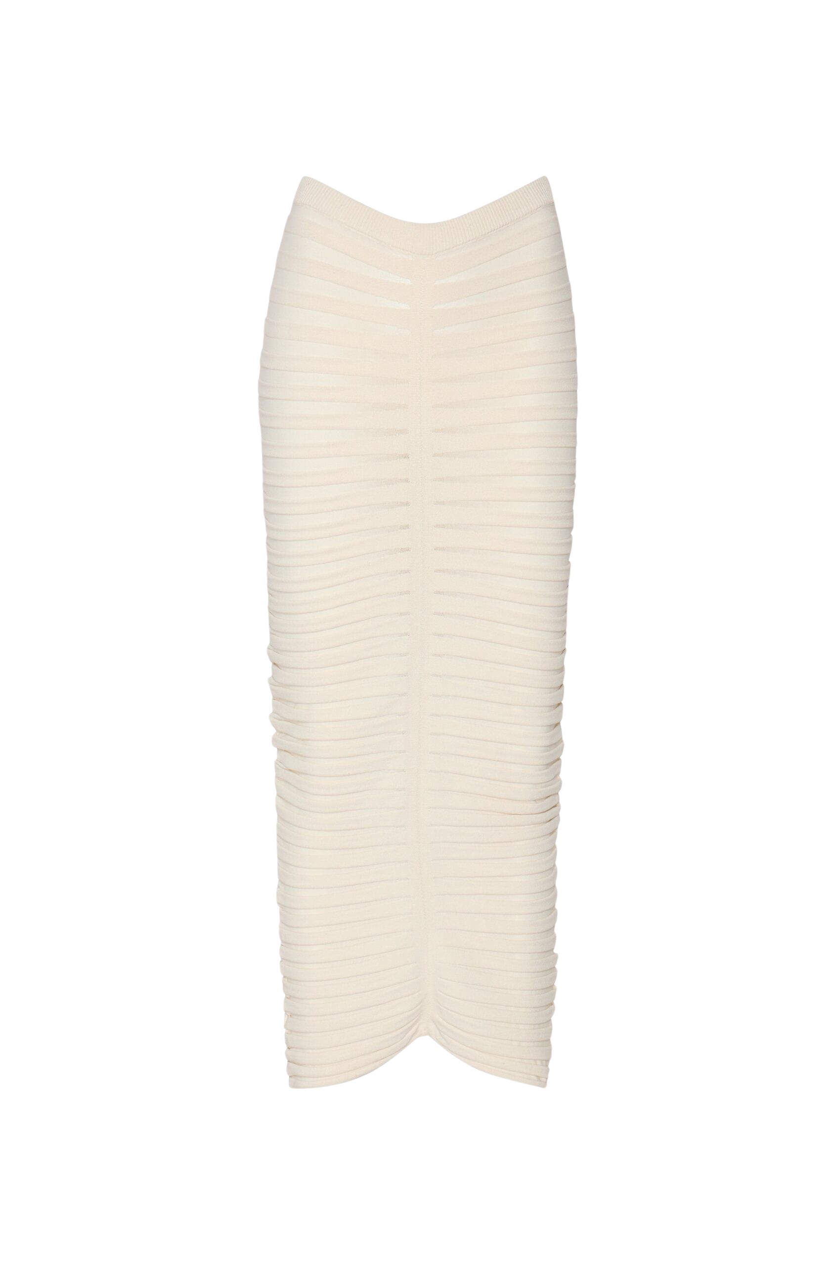 LaPointe Matte Viscose Wide Ribbed Skirt