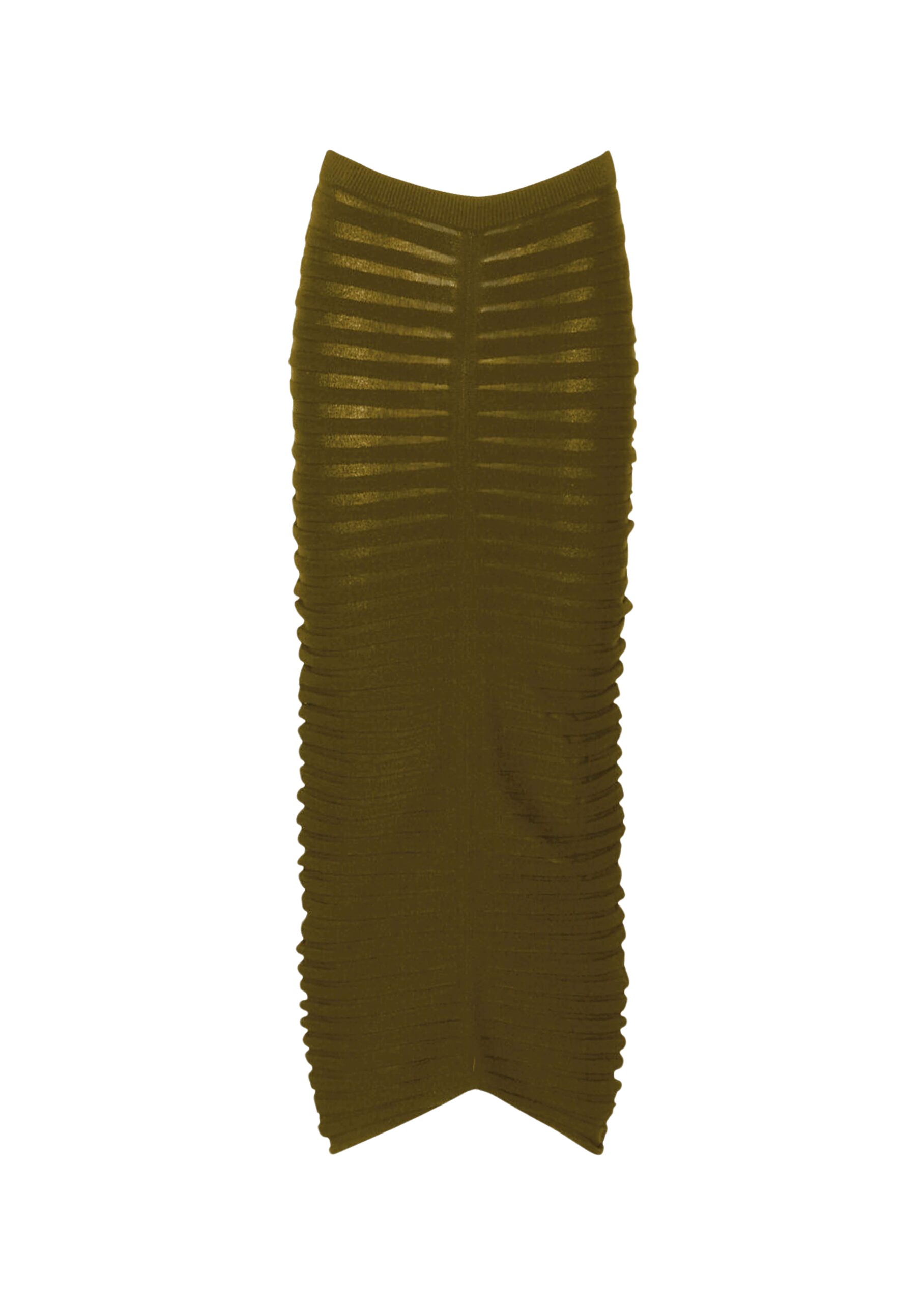 LaPointe Matte Viscose Wide Ribbed Skirt