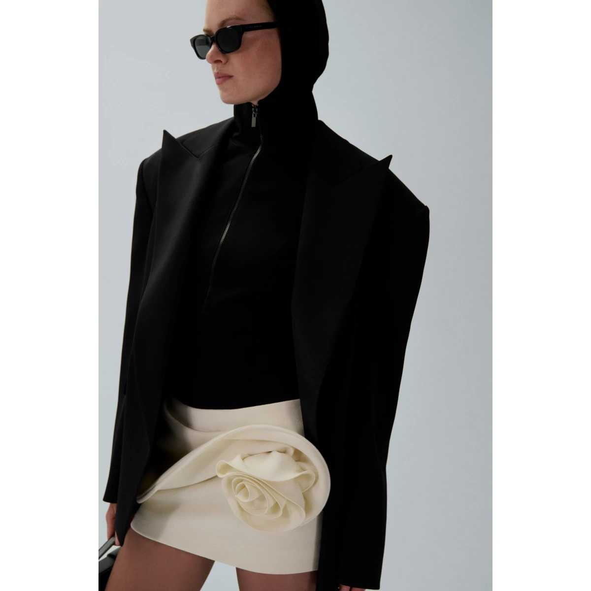 Magda Butrym Oversized tuxedo blazer in black